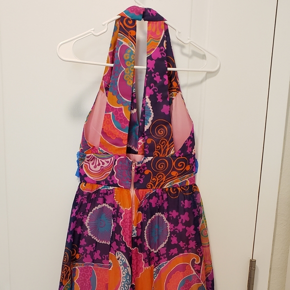 Vintage Dress psychedelic 1960s 1970s Small - Picture 4 of 5